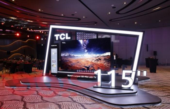 "TCL" تطرح أكبر تلفزيون بشاشة QD Mini LED على مستوى العالم في دبي