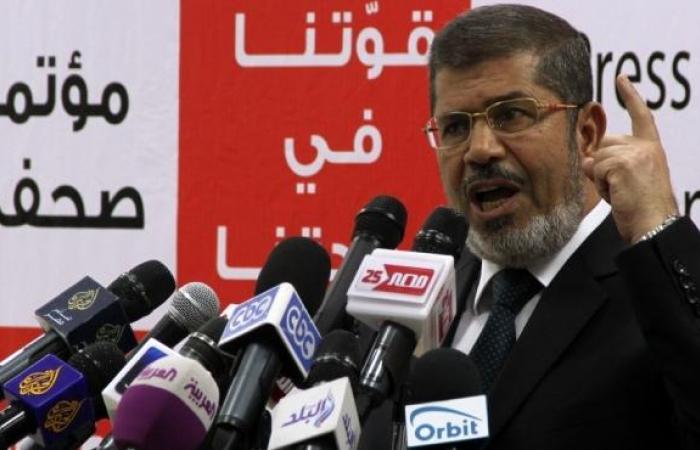 حساب "مرسي" على "تويتر" يغرد كلمته في مؤتمر منظمات المجتمع المدني