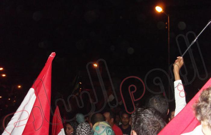 بالصور..تزايد أعداد المتظاهرين أمام ديوان عام محافظة المنوفية