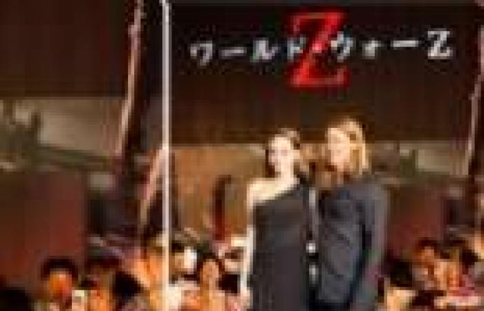بالصور| أنجلينا جولي وبراد بيت يتألقان في العرض الأول لفيلم "World War Z" بطوكيو