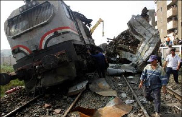 ارتفاع اصابات في حادث قطار طنطا إلى 14 بينهم 3 إصابات خطيرة