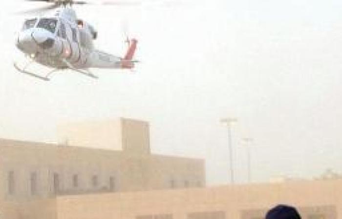 نقل مصابين في حادث سير إلى تخصصي القصيم بالإسعاف الجوي