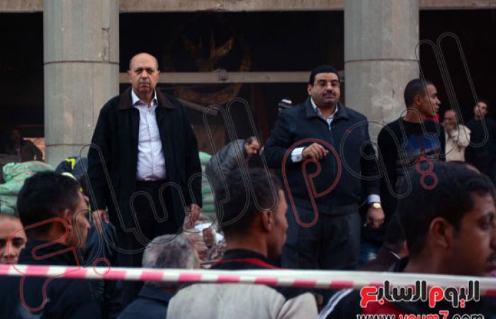 فريق من نيابة أمن الدولة يصل مديرية أمن القاهرة لمعاينة الانفجار