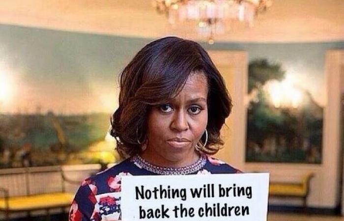حملة ضد غارات الطائرات «دون طيار» ردًا على حديث زوجة أوباما عن «فتيات نيجيريا»