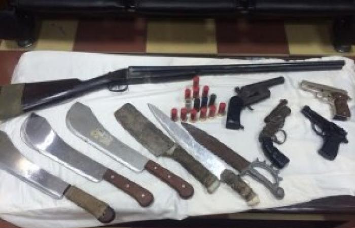 بالصور.. ضبط 16 قطعة سلاح نارى فى حملة أمنية بالإسكندرية