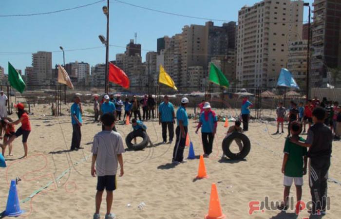 بالصور.. "الشباب و الرياضة" تنظم لقاء رياضيا على شواطئ الإسكندرية
