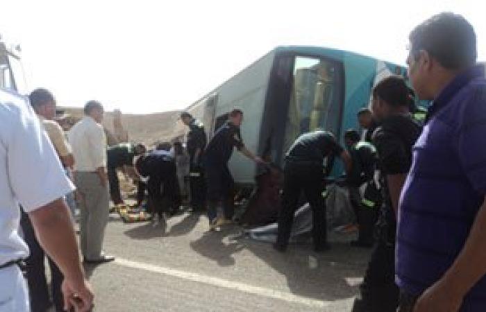 إصابة 19 عاملا فى انقلاب أتوبيس ببورسعيد