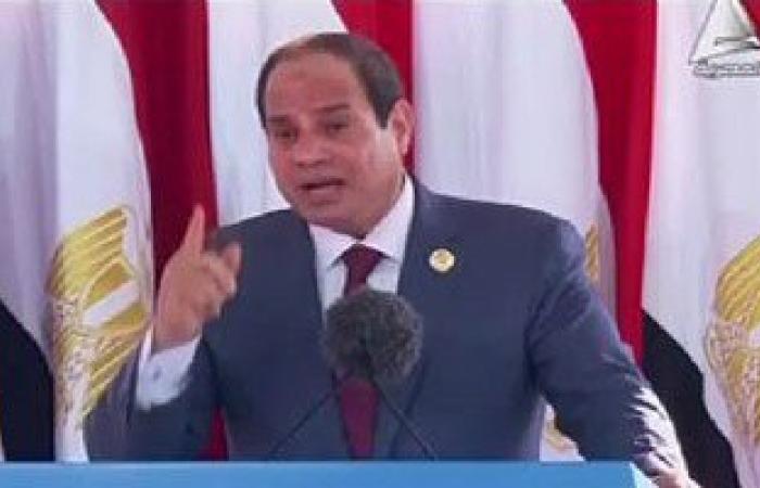 الرئيس بافتتاح القناة: نوفى بالوعد ونحيى أرواح الشهداء المضحين من أجل مصر