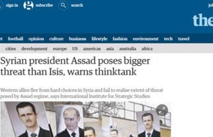 المعهد الدولى للدراسات الاستراتيجية: بشار الأسد يمثل خطرا أكبر من تنظيم داعش