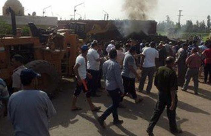 بالصور.. إصابة 4 فى انفجار خزان مازوت بمصنع طوب فى كفر الشيخ