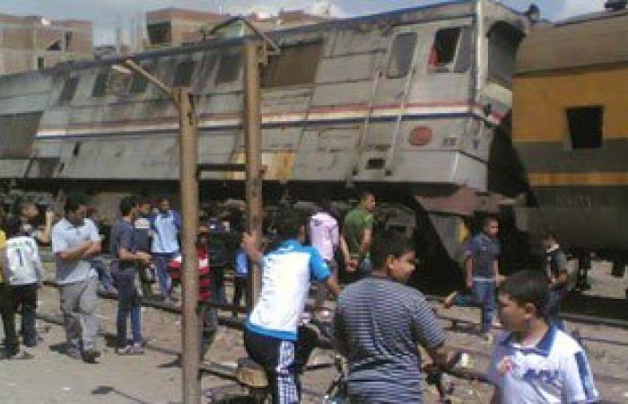 تحقيقات حادث قطار العياط: "عامل المزلقان كان نايم والسائق إشارته خضراء"
