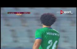دورى أبطال إفريقيا - ضربة رأسية قوية من مروان حمدى كاد ان يحرز منها الهدف الأول لفريق مصر للمقاصة