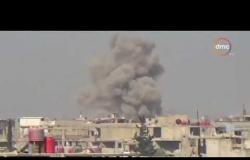 الأخبار- التليفزيون السوري : مسلحو قصفوا معبرا دخلت منه قافلة إغاثة للغوطة الشرقية