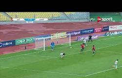 الهدف الأول لفريق المصري في مرمى النصر عن طريق بانسيه بعد فاصل مهاري رائع منه