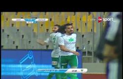 الهدف الأول لفريق المصري في مرمى الإسماعيلي عن طريق أحمد شكري من ركلة جزاء