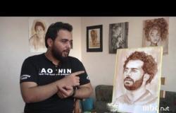 صلاح بالشيكولاتة والعلكة.. آخر إبداعات رسام مصري شاب