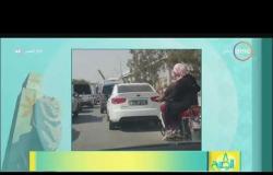 8 الصبح - فيديو لشاب يسوق تروسكل وسائقي سيارات يخفون أرقام العربية