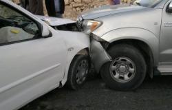 إصابة أربعة أشخاص اثر حادث تصادم في عمان