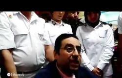 الاستفتاء|الشرطة المصرية تساعد "مريض" للادلاء بصوته