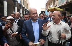 الرئيس العراقي يصل الأردن في زيارة رسمية