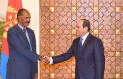 رئيس إريتريا يغادر القاهرة عقب لقاء الرئيس السيسي