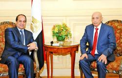 السيسى لـ"عقيلة صالح": موقف مصر لم ولن يتغير بدعم الجيش الوطني الليبي