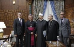 شيخ الأزهر يلتقي وفد الأساقفة الألمان ويؤكد حرصة على التواصل مع المؤسسات الدينية لتحقيق السلام العالمي