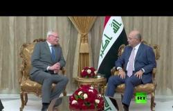 شاهد.. الرئيس العراقي برهم صالح يستقبل المبعوث الأمريكي الى سوريا جيمس جيفري