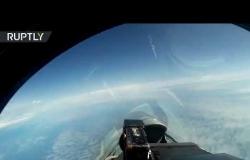 تحليق قاذفتين استراتيجيتين روسيتين من طراز تو 160 فوق بحر البلطيق