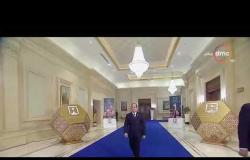 لحظة دخول الرئيس عبد الفتاح السيسي إلي قاعة المؤتمر الوطني للشباب
