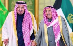 أمير الكويت يبعث تهنئة لخادم الحرمين الشريفين احتفالاً باليوم الوطني