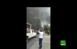 مظاهرات العراق.. قطع طرق واحراق سيارات