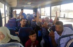 دفعة جديدة من المهجرين السوريين تصل إلى معبر جديدة يابوس قادمين من لبنان