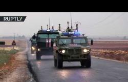 تسيير دوريات روسية في عامودا عند الحدود السورية التركية