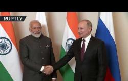 الرئيس بوتين يلتقي رئيس وزراء الهند في البرازيل
