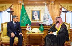ولي العهد السعودي يبحث التعاون العسكري مع وزير الدفاع الكوري