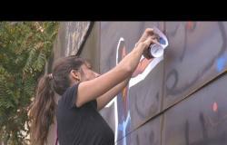 فن الغرافيتي ينتفض في شوارع لبنان مع الاحتجاجات | بي بي سي إكسترا