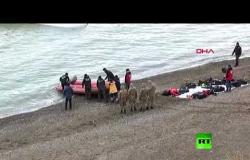 غرق قارب مهاجرين في بحيرة تركية قريبة من إيران