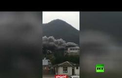 حريق ضخم يلتهم أحد فنادق إيران