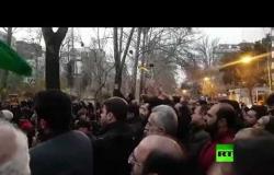 تظاهرات أمام مقر الأمم المتحدة في طهران