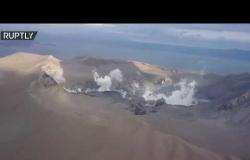لقطات من الجو لبركان تال الثائر