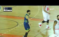 مباراة كرة السلة بين الجزيرة والزمالك في بطولة الدوري