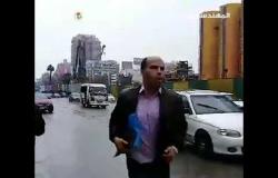 أمطار غزيرة تتسبب في شلل مروري بمدينة نصر والمهندسين