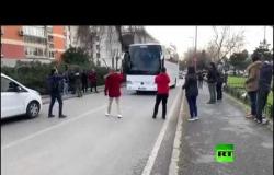 انطلاق أولى الحافلات التي تقل مهاجرين من اسطنبول باتجاه الحدود الأوروبية