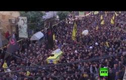 الآلاف يشيعون خمسة من مقاتلي حزب الله قضوا في سوريا