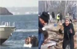 بالفيديو : قتل وإغراق للاجئين السوريين علي يد الشرطة اليونانية
