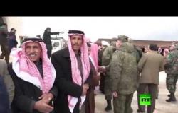 افتتاح جامع في ريف السويداء السوري بحضور القوات الروسية