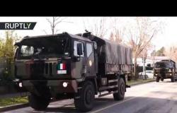 شاحنات عسكرية تنقل توابيت ضحايا كورونا من مقبرة بيرغامو الإيطالية