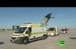 طائرة عسكرية نقل مصابي كورونا من مستشفيات باريس