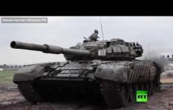 تدريبات الرماية لـ دبابات الجيش الروسي